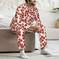 thumbnail image 7 of Lsque Tomato Pattern Long Sleeve Pajama Set for Men - Soft 2-Piece Sleepwear and Loungewear Set with Pockets, Comfy Nightwear-X-Large, 7 of 7