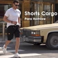 thumbnail image 2 of Short Bermuda Moda Bolsas Cargo Casual De Twill Para Hombre, 2 of 8