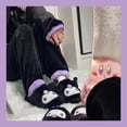 thumbnail image 4 of Kuromi-Pijama de felpa de Coral para niñas, ropa de casa gruesa, Kawaii, Cinnamoroll Sanrio, dibujos animados, invierno, nuevo, 4 of 4