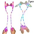 thumbnail image 2 of 2PCS Kids Hair Hoop Rabbit Ear Lighting Glitter Party Headband Costume Headband, 2 of 10