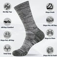 thumbnail image 5 of FREE YOKA Men's Cushioned Crew Work Socks,Moisture Wicking Athletic Boot Socks for Hiking Sports Running, 5 of 8