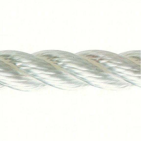 New England Ropes Inc Premium Nylon 3-Strand Bulk Rope 3/8 x 600 White 70501200