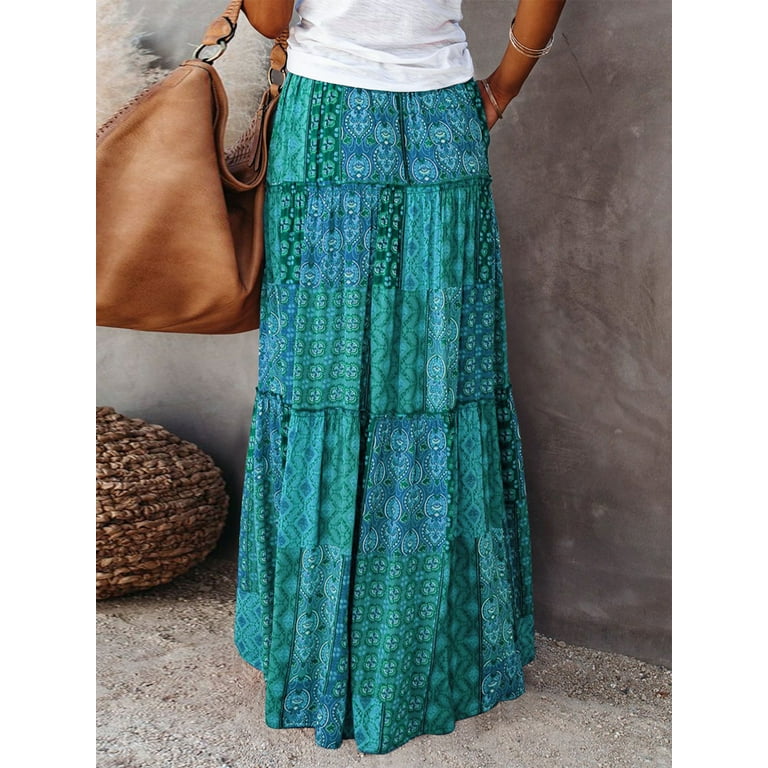 Bohemian skirts with pockets hotsell