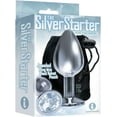 thumbnail image 4 of Icon Brands Silver Starters Bejeweled Stainless Steel Anal Plug (2 Pack) with The 9's, 4 of 4