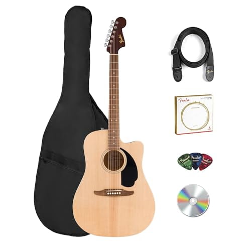 Fender FA Series Dreadnought Acoustic-Electric Guitar - Natural w/ Gig Bag