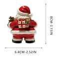thumbnail image 3 of Christmas Small Ornament Santa Claus Decorations, 2D Acrylic Flat Pendant Creative Sculpture Decor for Xmas Tree Windows, 2.3x3.1in, 3 of 5