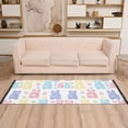 thumbnail image 2 of Yayeee Runner Rug for Bedroom 2'x6' Machine Washable Hallway Non Slip Mat, Colorful Gummy Bears Pattern, 2 of 8