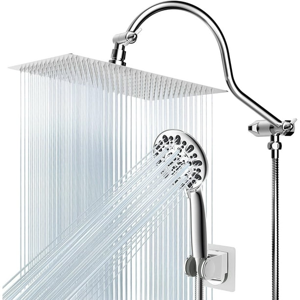 Hibbent All Metal Shower Head,12InchHigh Pressure Rainfall Shower
