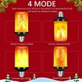 thumbnail image 2 of Lámparas de Llama LED ANGGREK 4 Uds E27 4 Modos, 2 of 7