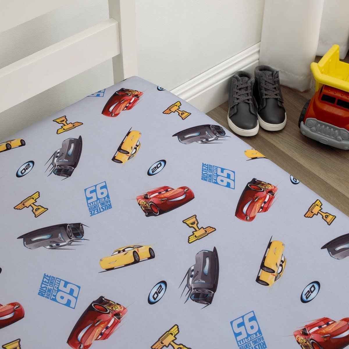 Disney Cars Fitted Crib Sheet 100% Soft Breathable Microfiber, Baby Sheet, Fits Standard Size Crib Mattress 28in x 52in - image 3 of 3