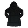 thumbnail image 2 of Calvin Klein Women's Long Water Resistant Removable Hooded Puffer Jacket (Black, L), 2 of 3