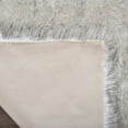 thumbnail image 5 of Ghouse Rectangular White With Grey Tips Area Rug 3x5 feet, Thick and Fluffy Faux Sheepskin Machine Washable Rectangular Plush Carpet, Faux Sheepskin Rug for Living Room, Bedroom, Kids Room, 5 of 6