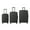 Black, variant on MAYEERTY 3-Piece ABS Luggage Set, Spinner Wheels, TSA Lock, Lightweight Suitcase, Dark Blue