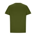 thumbnail image 4 of Chemises pour Hommes, Hauts Ajustés à Manches Courtes Col Rond Blouses à Manches Courtes Col Rond, 4 of 5