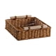 thumbnail image 2 of Cesta tejida a mano, organizador de cocina, novedosa cesta multiusos para pan y frutas. 25x25x9 cm, 2 of 9