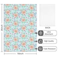 thumbnail image 2 of 2 Pcs Pioneer Flower Floral Print Pattern Kitchen Towels, Funny Microfiber Dish Towel Set, 18" X 26" Tea Towels, 2 of 6
