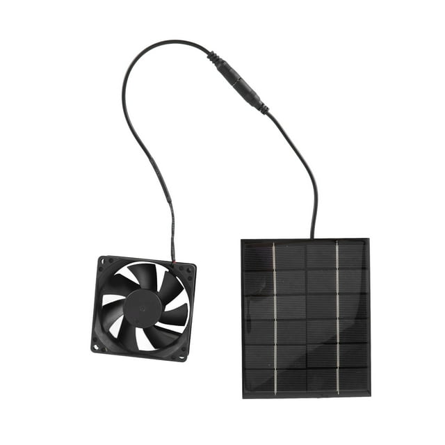 Fan Del Panel Solar, Red Protectora Durable Del Metal Del Extractor Ahorro De Energía Para El Invernadero ANGGREK Otros