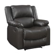 thumbnail image 2 of Relax-A-Fauteuil Inclinable Pittsburgh en Similicuir Brun Java, 2 of 17