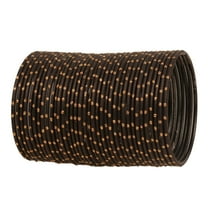 Sunsoul By Touchstone Colorful Bangle Collection Indian Bollywood Alloy Metal Black Golden Glaze Wrist Enhancing Designer Jewelry Bangle Bracelets. Set of 36 For Women.