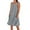 Dark Gray, variant on Cotton Linen Dresses for Women Summer Casual Tank Midi Dress Flowy Beach Sundresses with Pockets Dark Gray L
