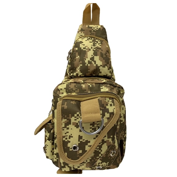Gravity Trading Front Flap Crossbody Adjustable Sling Bag - Digi Camo