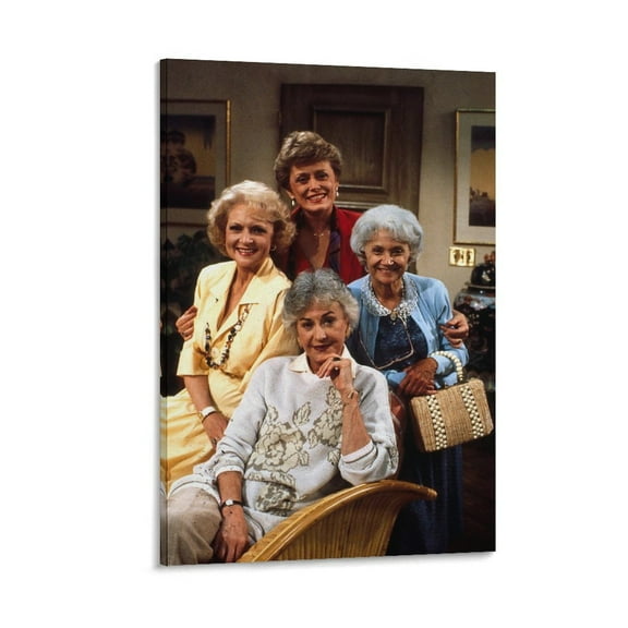 The Golden Girls Posters Painting On Canvas Wall Art Poster Scroll Picture Print Living Room Walls Decor Home Posters 24x36inch(60x90cm)