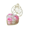 thumbnail image 3 of 6pcs Valentine's Day Soap Rose Flowers in Iron Basket - Artificial Rose Decor, Romantic Ambiance Decoration for Home Desktop Car, Perfect Valentines Gift for Her That Combines Beauty, 3*4*4in, Pink, 3 of 7