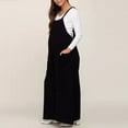 thumbnail image 5 of Women Maternity Overalls Square Neck Sleeveless Wide LegPregnancy Jumpsuit Fashion Loose Casual Baggy Clothes with Pockets, 5 of 5