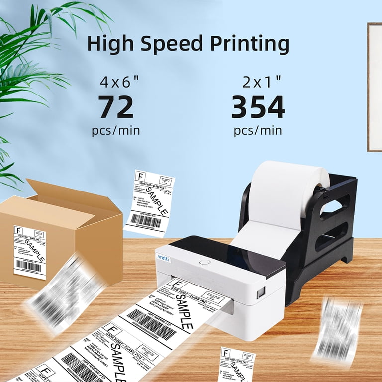 Smartphone Compatible Label Maker VRETTI D4602B Wireless Bluetooth ...