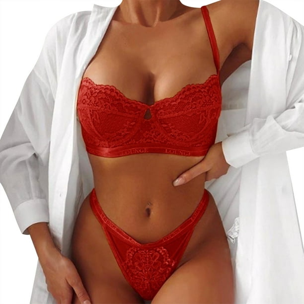 Sexy Ladies Red Underwire Adult Lace Push-up Cotton Women Lingerie Bra  Underwear Set - China Lingerie and Bra price