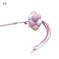 thumbnail image 2 of Flmtop Manual Cat Stick Interactive Pompom Tassel Teasing Wand Kitten Toy Pet Supply #11, 2 of 9
