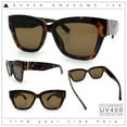 thumbnail image 2 of Womens Classic Understated Thick Horn Rim Designer Fashion Sunglasses Tortoise - Brown, 2 of 7