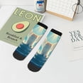 thumbnail image 5 of Salouo Sunshine Cute Winged Cat Pattern Unisex Middle Tube Socks,Middle-Finger Knee High Socks Over The Calf Tube Stocking Crew Stockings for Women and Men Tube Socks, 5 of 8
