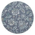 thumbnail image 3 of Alfresco ALF-9674 7'3" Round Rug in Aqua/Taupe/White/Charcoal/Teal, 3 of 4