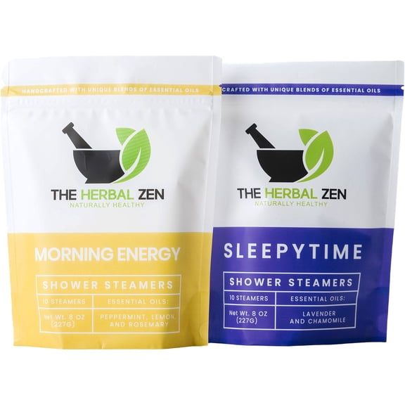 Day and Night Aromatherapy Shower Steamers Gift Set - Shower Bombs Made in the USA - Relaxation Gift for Women - Lavender Shower Steamers for Women - Eucalytus Shower Steamer - Self Care Gift