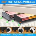 thumbnail image 4 of Under Bed Storage with Wheels, 2 Pack Under Bed Storage Containers with Dividers & Clear Lids, Under the bed storage Organizer Bins, Underbed Storage with Wheels for Clothes, 4 of 8