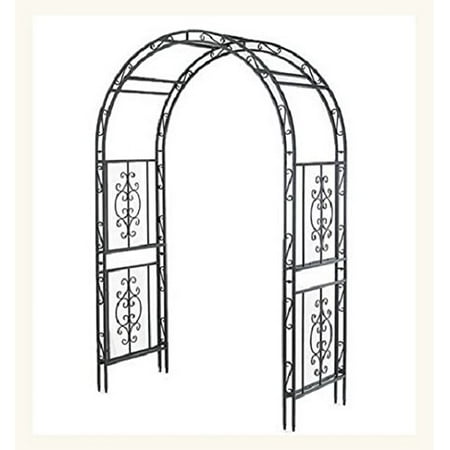 - Garden Arbor Archway DARK Bronze Finish Iron Patio Arbor Elegant & Stylish Perfect for Weddings Lawns Yards and Patios NO RISK 100% MONEY BACK GUARANTEE