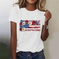 thumbnail image 7 of Patriotic Shirts July 4th Shirts for Women American Flag T-Shirts USA Fourth of July Casual Tee Top, 7 of 7