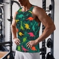thumbnail image 5 of Picia Colorful Dinosaurs Printed Men’s Performance Tank, Men's Workout Tank Top Moisture-Wicking Tank Top Muscle tee, Breathable Workout Shirt-Medium, 5 of 7