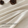thumbnail image 3 of 102 Inches Long Oatmeal Colored Pinch Pleat Sheer Curtains with Hooks,Back Tab Semi Transparentes Light Filtering Linen Cotton Blend Ocher Tone Rustic Cabin Style Drapes Curtains,40x102 inch Length, 3 of 17
