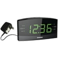 thumbnail image 1 of SYLVANIA Unknown SCR1989BT Reloj de dígitos gigantes de 1,8" con radio AM/FM, Bluetooth y alarma dual, negro, 1 of 1