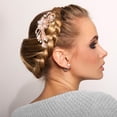 thumbnail image 4 of EeaseCA 2pcs Wedding Hair Comb Clips Rhinestone Pearl Hair Piece Bride Hair Comb Accessories, 4 of 7