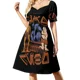 thumbnail image 1 of Vestido de manga corta Max Rebo Band, ropa de verano para mujer, vestido holgado de verano, vestidos de mujer, vestido de fiesta de lujo para mujer, 1 of 7