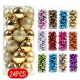 thumbnail image 1 of Hariumiu 24Pcs Christmas Balls Ornaments for Xmas Tree, Delicate Reusable High Gloss Christmas Tree Ornaments Balls, Christmas Tree Decorations Small Hanging Ball, 1 of 8