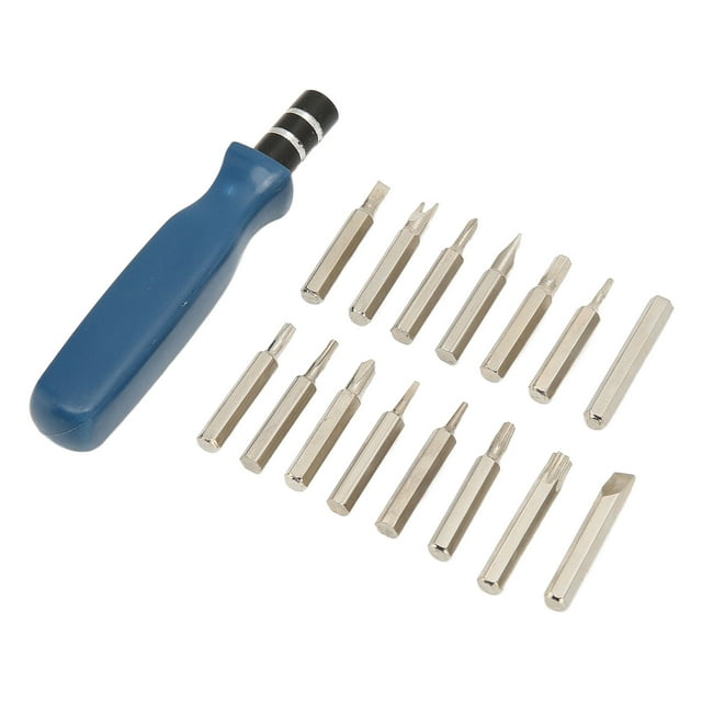 Kit d'Outils de Réparation Électronique, Ensemble de Micro Tournevis Test Rigoureux Matériel en Acier 16 en 1 Portable pour Téléphone Portable pour Tablette PC