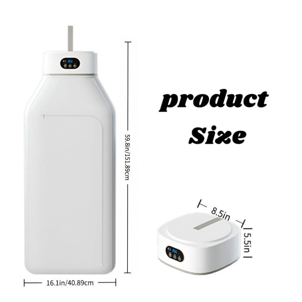 OUMASK Portable Compact Foldable Clothes Dryer with Remote Control and Drying Bag for Travel, RVs, Homes and Apartments
