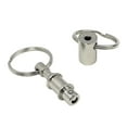 thumbnail image 5 of 4 Pack Quick Release Detachable Pull Apart Keychain Silver Dual Key Ring Snap Lock Holder, 5 of 7