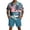 Dark Green, variant on Hogleaql Men's Summer Vacation 2 Piece Outfits Hawaiian Button Short Sleeve Shirts and Shorts with Pockets Elastic Waist Relaxed Fit Dressy Loose Fit Matching Outfits Sky Blue M