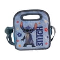 thumbnail image 2 of Lonchera Grande Térmica, Diseño Stitch Live Action Colección Disney, Bolsa de Almuerzo Doble Vista con Frase "Cute Trouble", Color Azul, 2 of 5