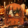 thumbnail image 2 of Stylish Comfortable Halloween Baseball Cap – Adjustable Curved Brim Hat for Men Women, Casual Party Costume Headwear, Unisex Outdoor Everyday Cap I, 2 of 2